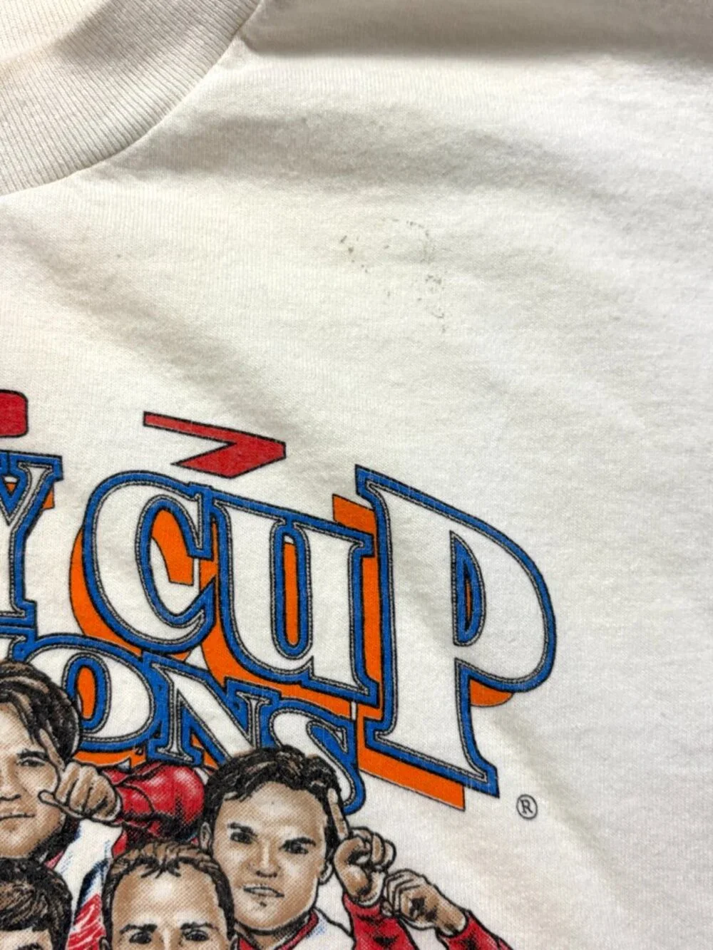 Vintage Detroit Red Wings 1997 Stanley Cup Champions T Shirt White XL NHL Hockey